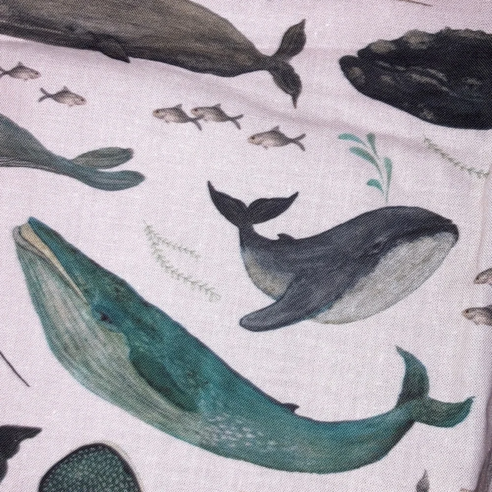 #165. 🆕 NWOT - Yeah Baby Goods - Ocean Print High Chair Cushion Cover